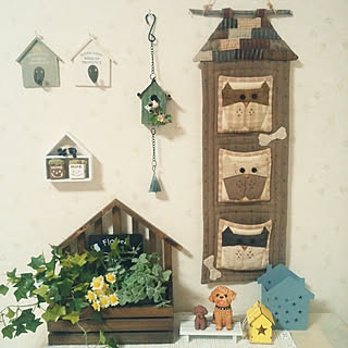 壁/天井/おうちモチーフ/コメントお気遣いなく♡/お部屋訪問出来ずにすみません(*_*)/いいね、フォロー本当に感謝です♡...などのインテリア実例 - 2019-07-28 22:21:58