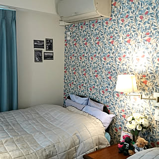 ウィリアムモリスの壁紙 マナトレーディングのインテリア実例 Roomclip ルームクリップ
