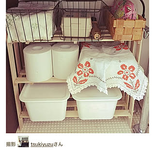 バス/トイレ/すのこ棚DIY/ダイソー スクエアボックス/整理収納/Room Clip mag掲載ありがとうございます...などのインテリア実例 - 2018-08-01 23:51:12