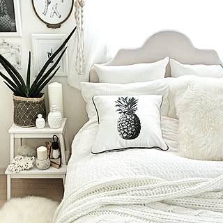 ベッド周り/ホワイトインテリア/IKEA/イケア/H&M HOME...などのインテリア実例 - 2017-02-04 11:46:37