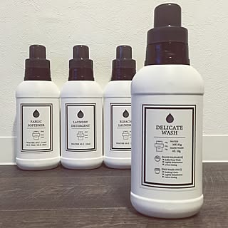 バス/トイレ/詰め替え/ラベル自作/洗面台/洗濯洗剤ボトルのインテリア実例 - 2015-02-15 00:36:12