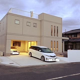 玄関 入り口 ビルトインガレージのインテリア実例 Roomclip ルームクリップ