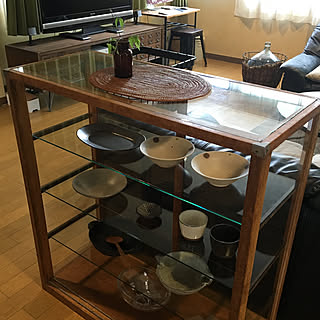ガラスの器/信楽焼き/ガラスケース/作家さんの器/器大好き❤...などのインテリア実例 - 2019-07-15 14:53:30