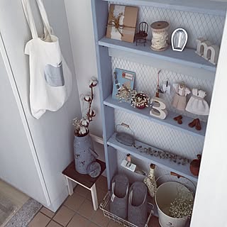 2016.5.12/かすみ草/バケツ/ほうきとちりとり/手作りイス...などのインテリア実例 - 2016-05-12 10:58:17