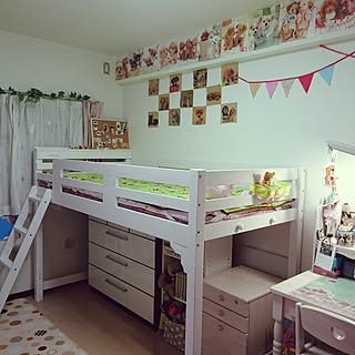 ロフトベッド 子供部屋女の子のインテリア実例 Roomclip ルームクリップ