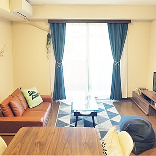 ニトリのカーテン 2ldk 二人暮らしのインテリア実例 Roomclip ルームクリップ