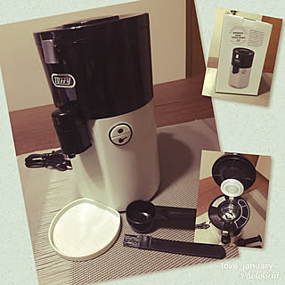 キッチン/ミル付きコーヒーメーカー/全自動ミル付コーヒーメーカー/Toffy全自動ミル付コーヒーメーカー/賃貸でも~楽しんでます~*...などのインテリア実例 - 2017-12-27 21:40:04