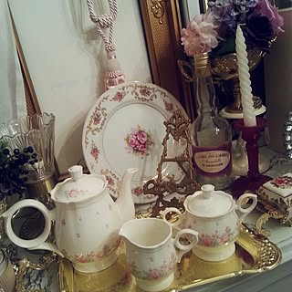 棚/エレガント/クラシカル/ロココ/アンティーク...などのインテリア実例 - 2015-08-02 22:20:18