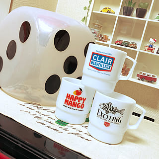 棚/スタッキングマグ/プラスチックマグカップ/ファイヤーキング風/セリア チェリーノマグ...などのインテリア実例 - 2019-01-23 20:22:19