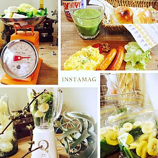 キッチン/キセログラフィカフェイク/グリーンスムージー/smoothie/おひるごはん...などのインテリア実例 - 2017-05-01 12:38:06