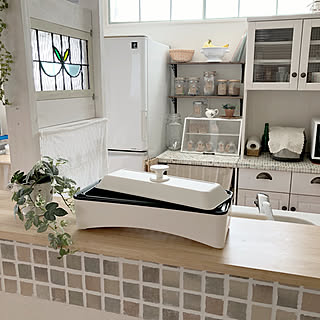 キッチン/カウンター/山善スリムホットプレート/スリムホットプレート/山善...などのインテリア実例 - 2018-09-03 10:19:54