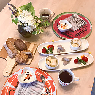 オレンジ/スイカ/キャンドゥのプレート/コーヒーのある暮らし/朝食...などのインテリア実例 - 2019-06-05 08:51:20