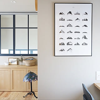 ベッド周り/ポスター/室内窓/内窓/格子窓...などのインテリア実例 - 2018-05-30 22:43:58