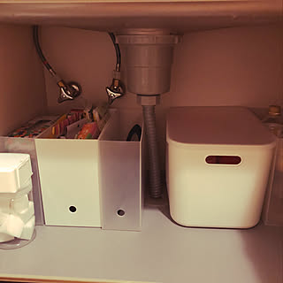 キッチン/ファイルボックス収納/シンク下収納/整理収納/無印良品...などのインテリア実例 - 2018-05-09 19:17:23