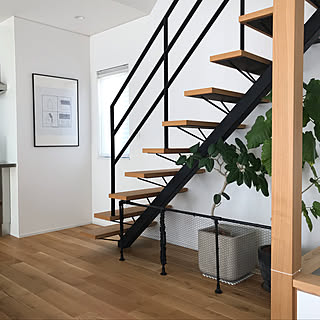 ベビーゲート スケルトン階段のインテリア実例 Roomclip ルームクリップ