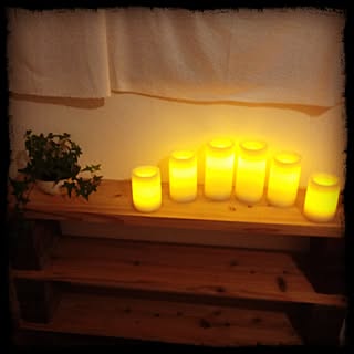 Ledキャンドル Costcoのおしゃれなアレンジ 飾り方のインテリア実例 Roomclip ルームクリップ