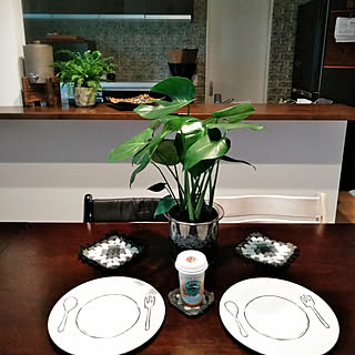 机/カインズ/モンステラ♡/観葉植物/あかちゃんのいる部屋...などのインテリア実例 - 2018-03-16 12:20:37