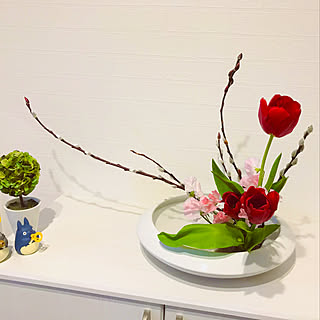 生花 一応生け花お稽古行ってます W のインテリア実例 Roomclip ルームクリップ
