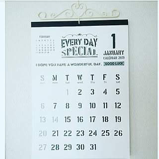 壁/天井/seria/カレンダー/2019年 カレンダー/イノシシ年...などのインテリア実例 - 2019-01-09 19:05:34