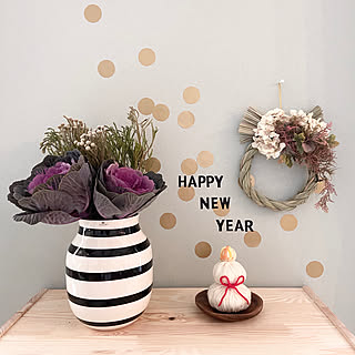 皆んな大好きだー!/今年1年本当にありがとう❤️/ケーラー オマジオ/百均でしめ縄作り/しめ縄手作り...などのインテリア実例 - 2019-12-28 14:01:51