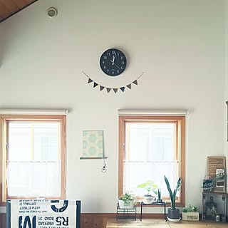 リビング/時計/NO GREEN NO LIFE/グリーンのある暮らし/nikoさんから...などのインテリア実例 - 2017-06-06 12:16:22