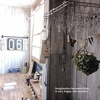 壁/天井/無印良品/オールステンレス角型ハンガー・小/２階アトリエ/ブログ更新しました╰(*´︶`*)╯...などのインテリア実例 - 2015-11-06 09:43:28