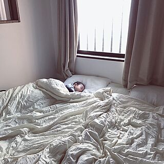 ベッド周り/無印良品 ベッド/沖縄人ですのインテリア実例 - 2017-02-16 14:26:46