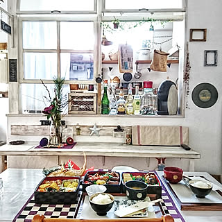 机/ダイニングテーブル/お正月/おせち料理/濱文様...などのインテリア実例 - 2018-01-03 14:05:19