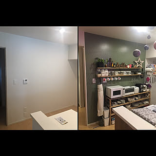 ビフォーアフター 剥がせる壁紙のインテリア実例 Roomclip ルームクリップ