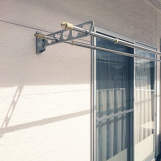 ベッド周り/物干し竿/モノ集め/すっきり暮らしたい/南側ベランダのインテリア実例 - 2018-03-01 11:46:09