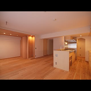 部屋全体/窓際造作ベンチと多様性のある小リビングを持つ住まい/リビング/ダイニング/キッチン...などのインテリア実例 - 2017-04-15 13:37:50