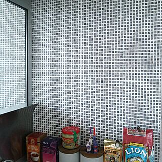 モザイクタイル柄の壁紙のインテリア実例 Roomclip ルームクリップ
