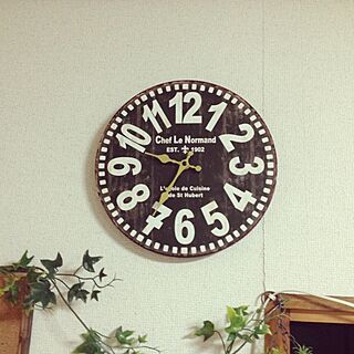 壁/天井/時計買いました。/いいね！ありがとうございます！/安い！/ひとめ惚れのインテリア実例 - 2014-06-14 23:24:07