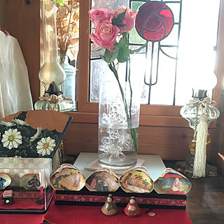 貝合わせ/ひな祭り/アンティーク/ステンドグラス/好きな物だけで良い♡好き物しか要らない☆...などのインテリア実例 - 2019-03-12 21:38:01