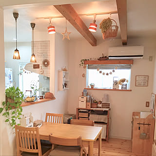 壁/天井/satotoさんの星のガーランド/ブラブラ同盟♡/新商品買ったよ!/ナチュラルキッチン...などのインテリア実例 - 2019-01-30 17:13:36