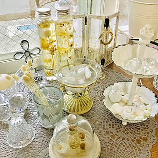 ガラスの小物/水晶/手作りハーバリウム/平成31年4月30日/いいね!ありがとうございます♪...などのインテリア実例 - 2019-04-30 16:11:39