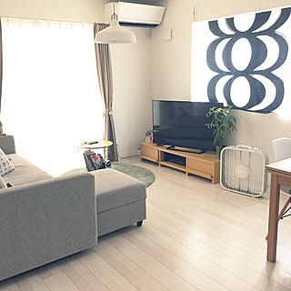 リビング/白い家/北欧/白い床/ナチュラルインテリア...などのインテリア実例 - 2018-08-27 12:24:50