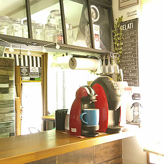 キッチン/とりあえず欲しいものを何でも作ってみる☆/ラブリコ/フォロワーさん500人感謝♡/1×6材...などのインテリア実例 - 2018-08-01 18:09:33