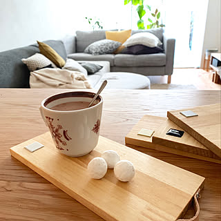 ヒュッゲ/カフェタイム/タイル/ハンドメイド/カフェトレイDIY...などのインテリア実例 - 2019-03-06 19:21:20
