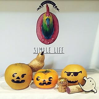 キッチン/ハロウィン/電子レンジ上のインテリア実例 - 2016-10-09 21:33:14