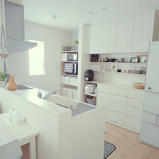 キッチン/RoomClipドラマ化/アイリス/炊飯器置き場/バリスタTAMA...などのインテリア実例 - 2018-10-04 14:58:03