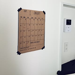 手書きカレンダーのインテリア実例 Roomclip ルームクリップ