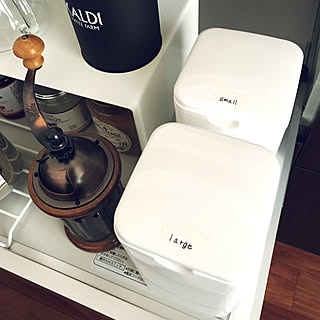 キッチン/家電収納スペース/ダストBOX/セリア/レジ袋ストック...などのインテリア実例 - 2018-01-24 17:27:02