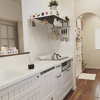 R壁 パントリー/R壁/パントリー/カフェ風インテリアを目指して/カフェ風インテリア...などのインテリア実例 - 2019-04-22 23:08:42