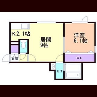 女性の、1LDK、一人暮らしの「部屋全体」についてのインテリア実例