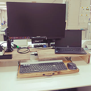 モニター台diyのインテリア 手作りの実例 Roomclip ルームクリップ