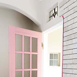 ピンクのドアのインテリア実例 Roomclip ルームクリップ