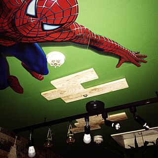 スパイダーマン 壁紙屋本舗のインテリア実例 Roomclip ルームクリップ