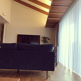カーテン 勾配天井のインテリア実例 Roomclip ルームクリップ