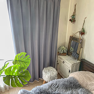 インダストリアル 遮光カーテンのおしゃれなインテリア 部屋 家具の実例 Roomclip ルームクリップ